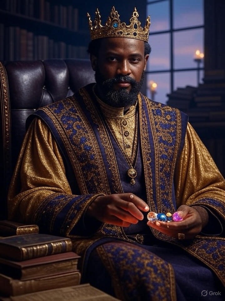 “Thurman Robinson sitting at a computer, surrounded by AI-related elements like code and digital graphics, representing the intersection of human intelligence and artificial intelligence.”